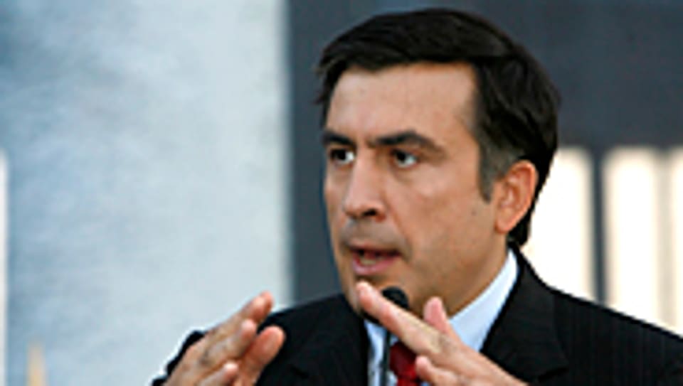 Ihm drohen kritische Fragen der Opposition: Michail Saakaschwili.