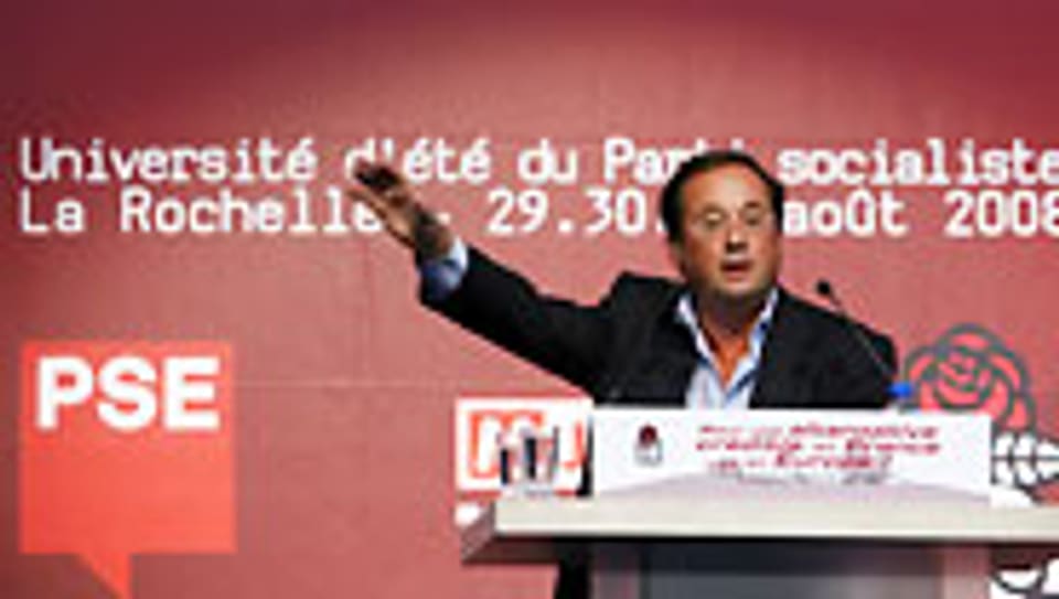 Sozialisten-Chef François Hollande in La Rochelle.