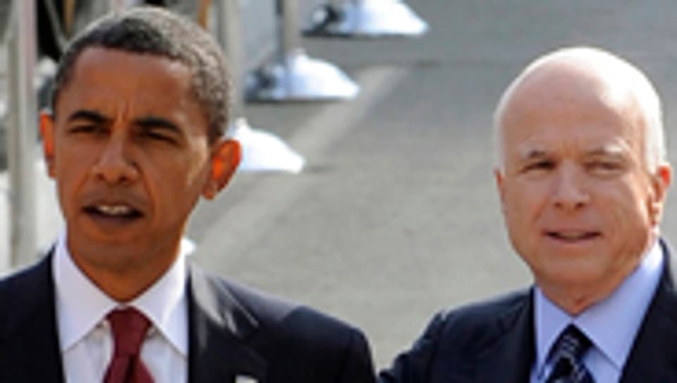 Barack Obama und John McCain.