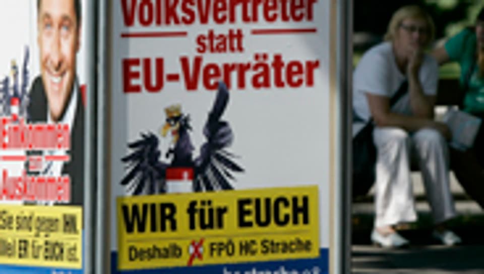 Wahlkampf in Österreich.