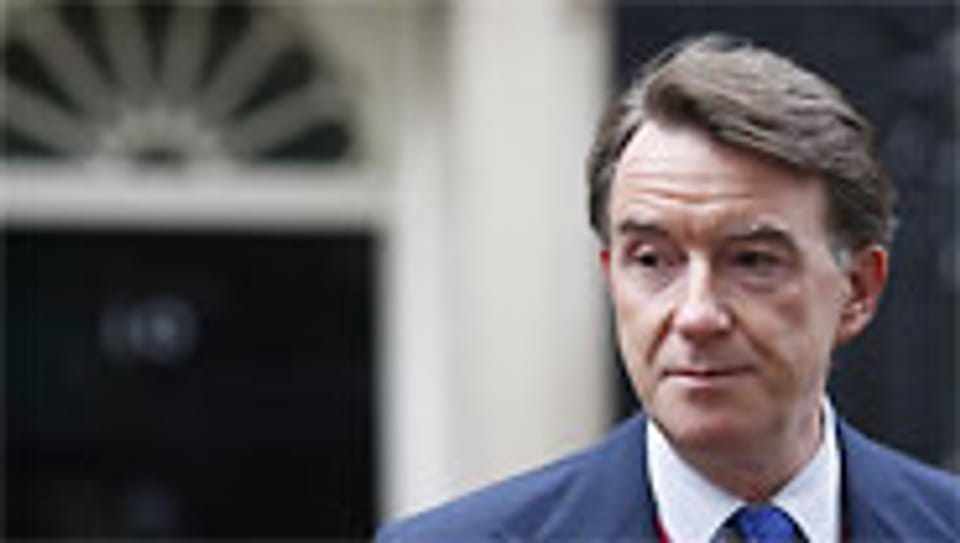Mandelson meldet sich zurück in der Downingstreet 10.