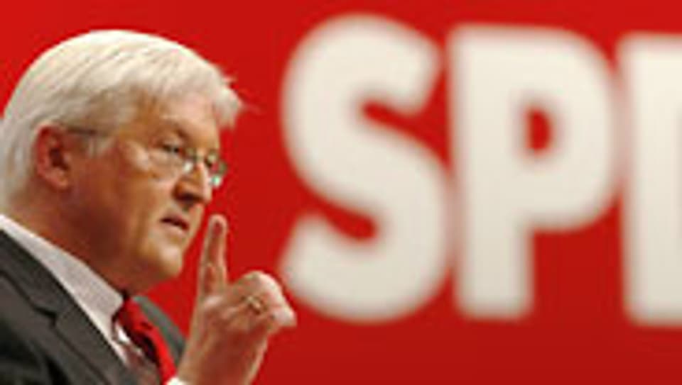 Steinmeier gibt Sozialdemokraten wieder Mut.