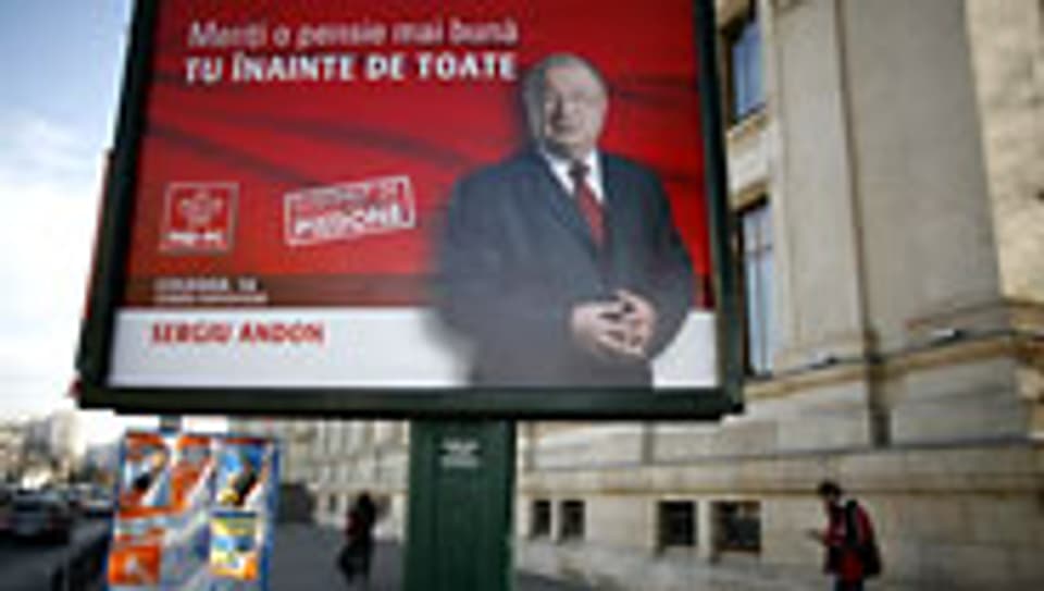 Wahlplakat der rumänischen Sozialisten.