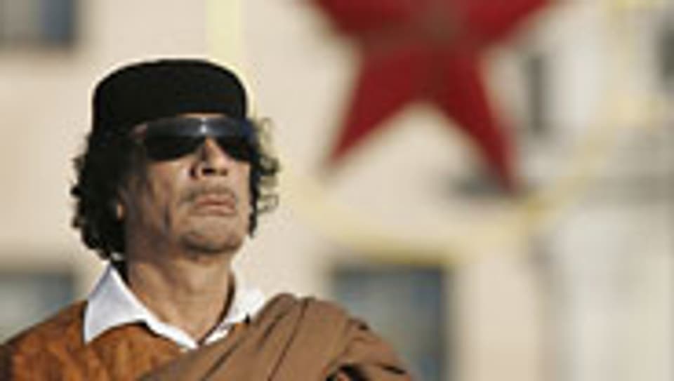Blind für den Rechtsstaat? Muammar al-Gaddafi.