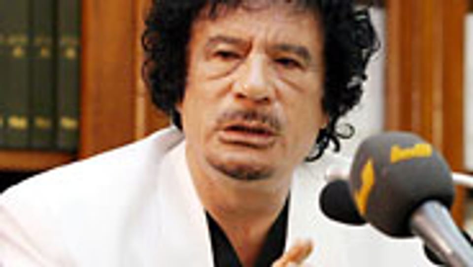 Erzürnt über die Schweiz: Muammar al-Gaddafi