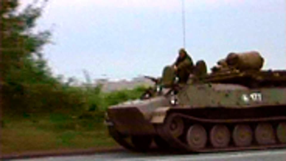 Russischer Panzer in Südossetien.