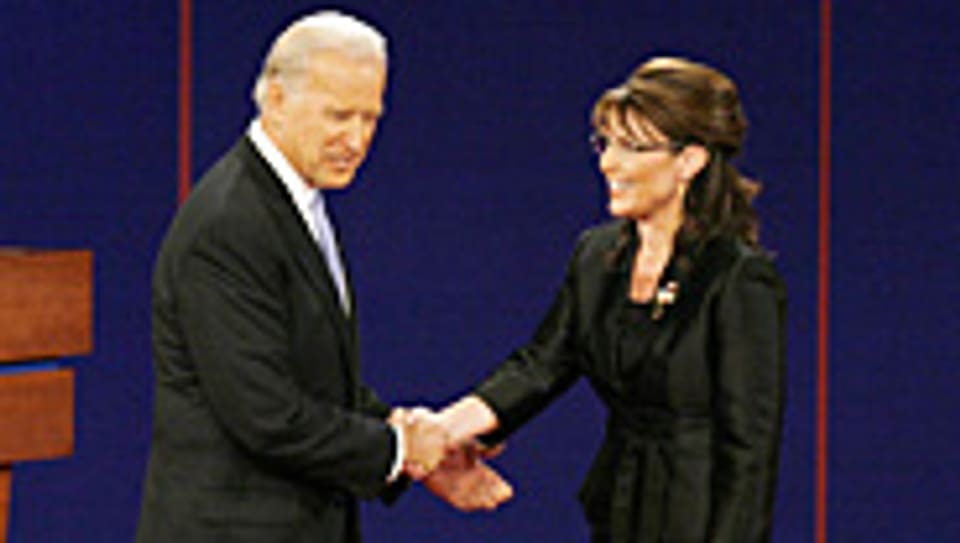 51: 34 - Biden siegt gegen Palin, wie das Fernsehpublikum in den USA befand.