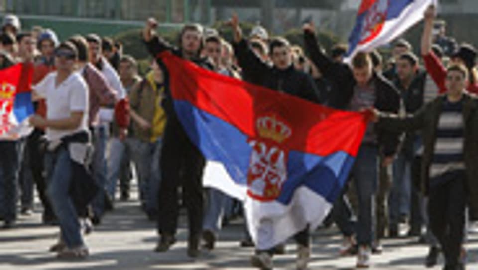 Anti-Kosovo-Protest in Belgrad