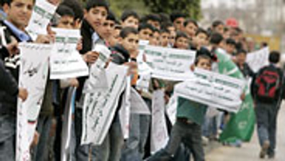 Protest gegen die Blockade im Gazastreifen.