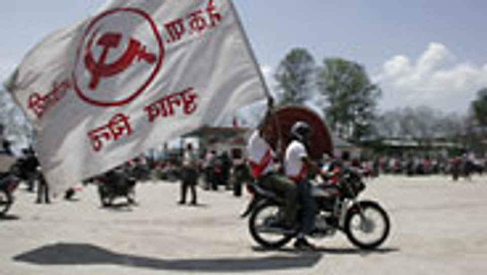 Maoistische Supporter in Kathmandu.