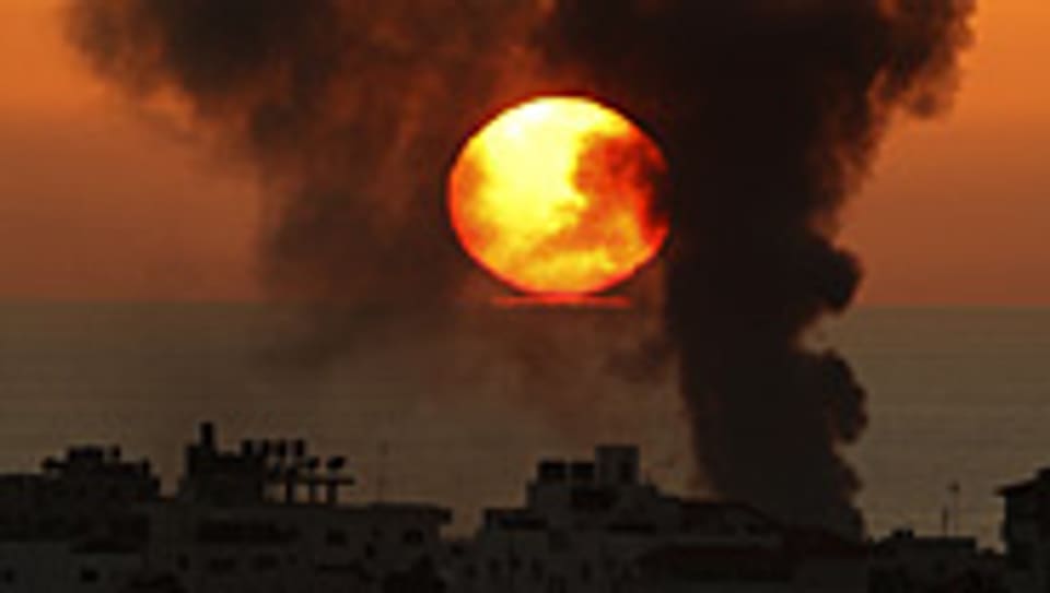 Rauchwolken über Gaza.