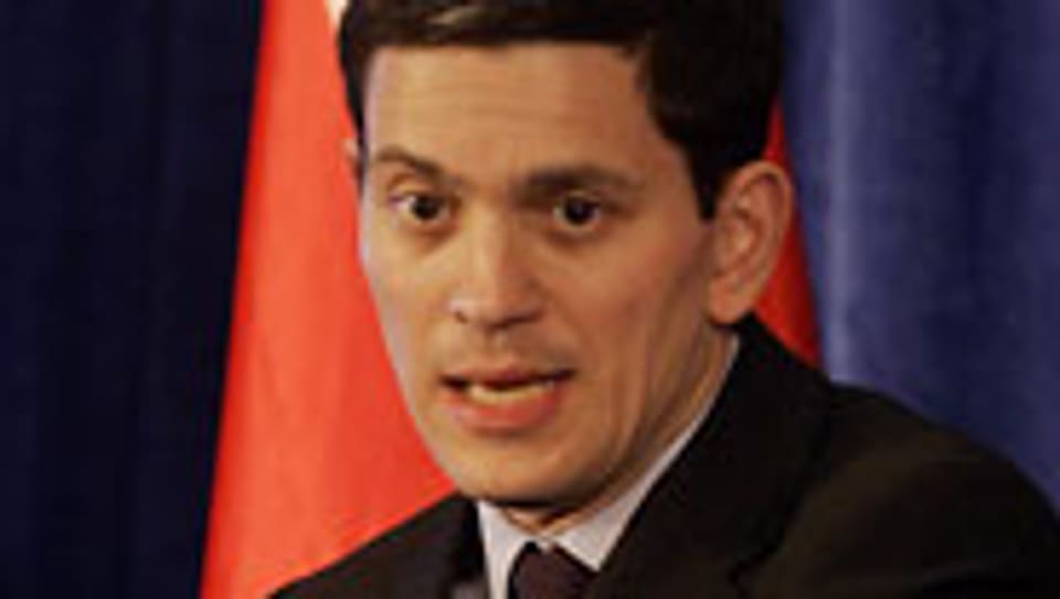 Der britische Aussenminister David Miliband.