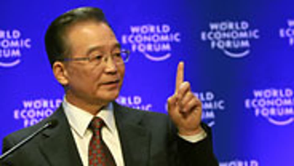 Chinas Premier Wen Jiabao am WEF.