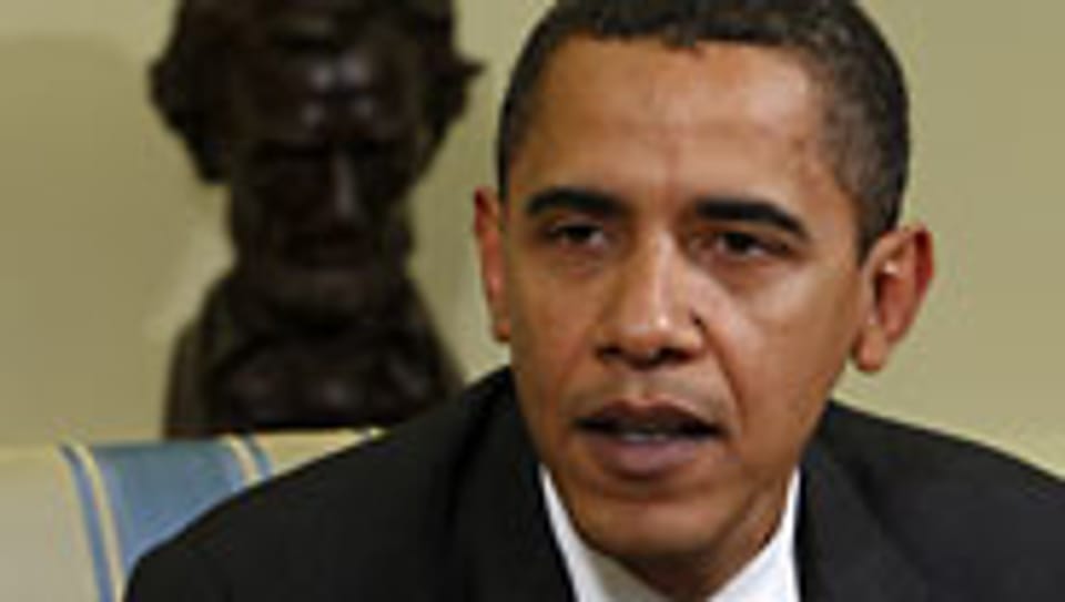 Barack Obama sieht in dem Konjunktureinbruch ein Alarmsignal.