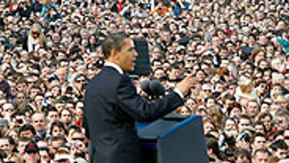 Obama wurde in Prag von Tausenden bejubelt.