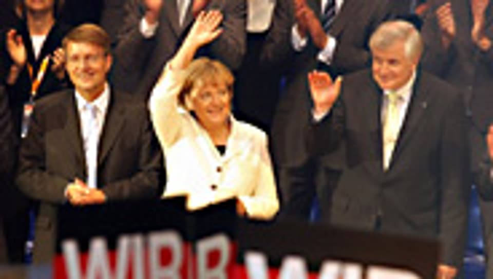 Angela Merkel an der Wahlkampfveranstaltung in Düsseldorf.