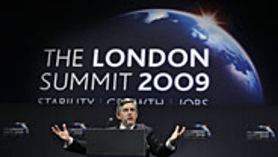 Der britische Premierminister Gordon Brown am G-20-Gipfel.