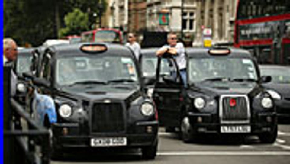 Taxifahrer in London