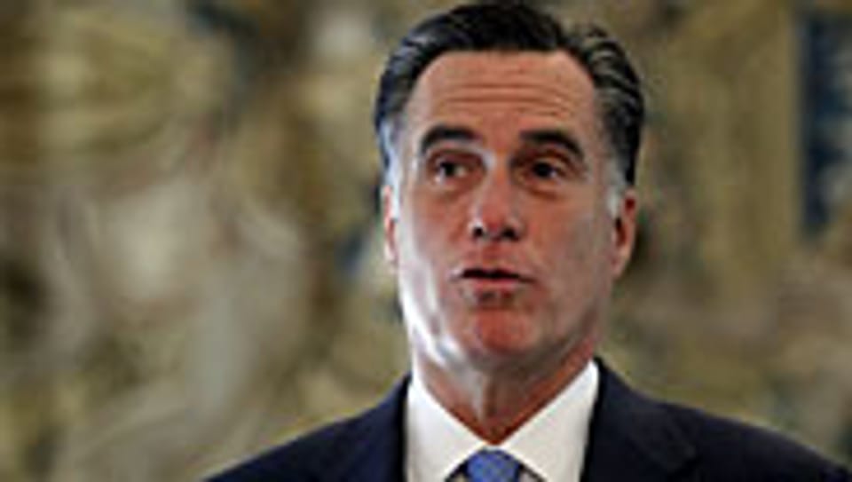 Mitt Romney auf Europareise, hier in Polen, der letzten Station