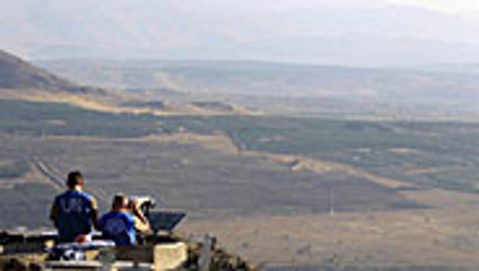 Blick von den Golanhöhen in Richtung Syrien