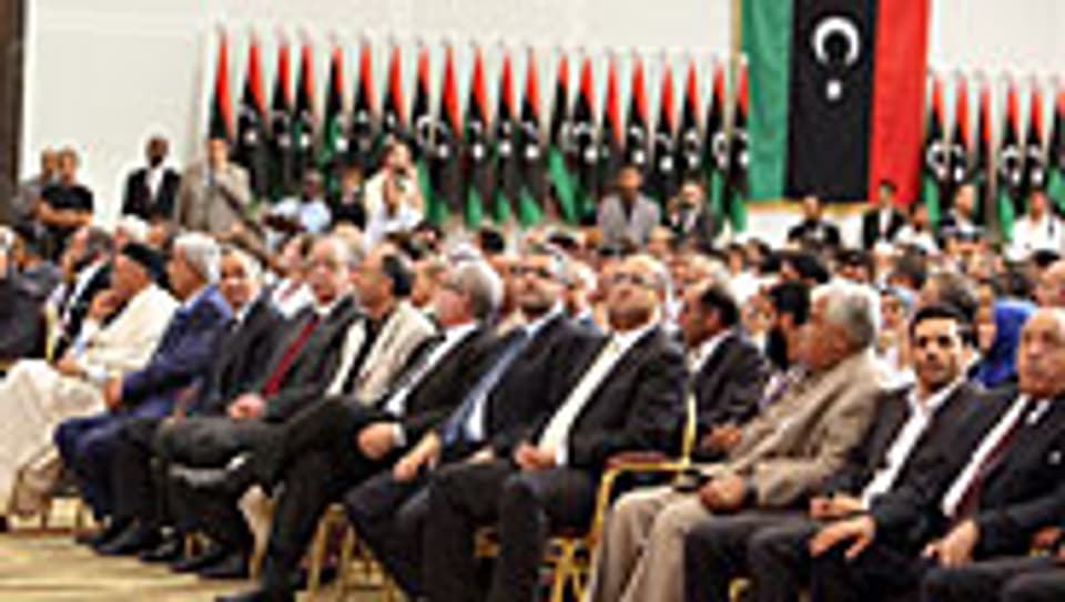 Verkündigung der libyschen Wahlresultate am 17. Juli 2012