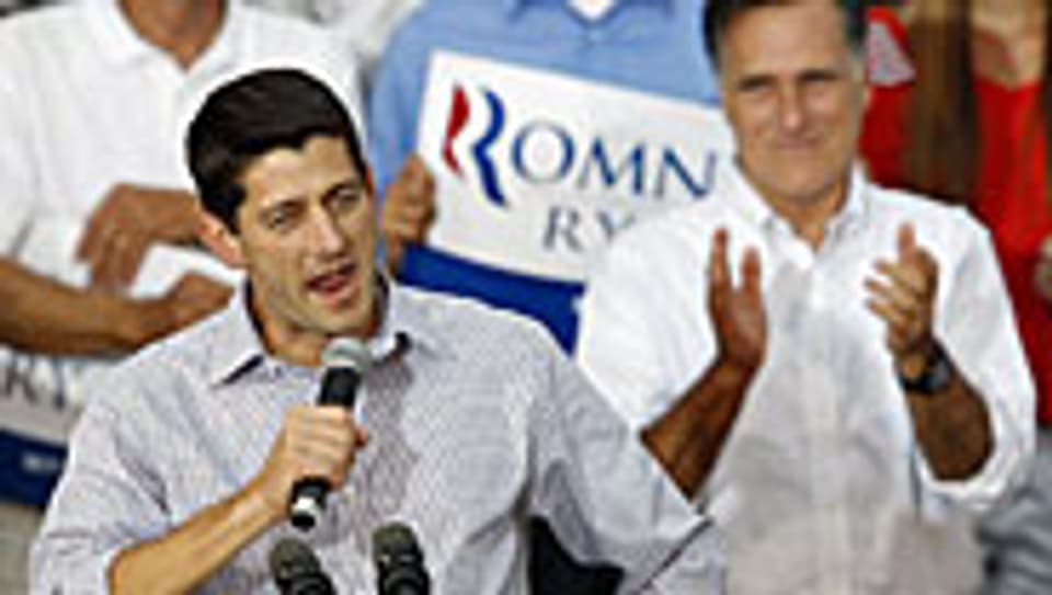 Paul Ryan und Mitt Romney auf Wahlkampftour
