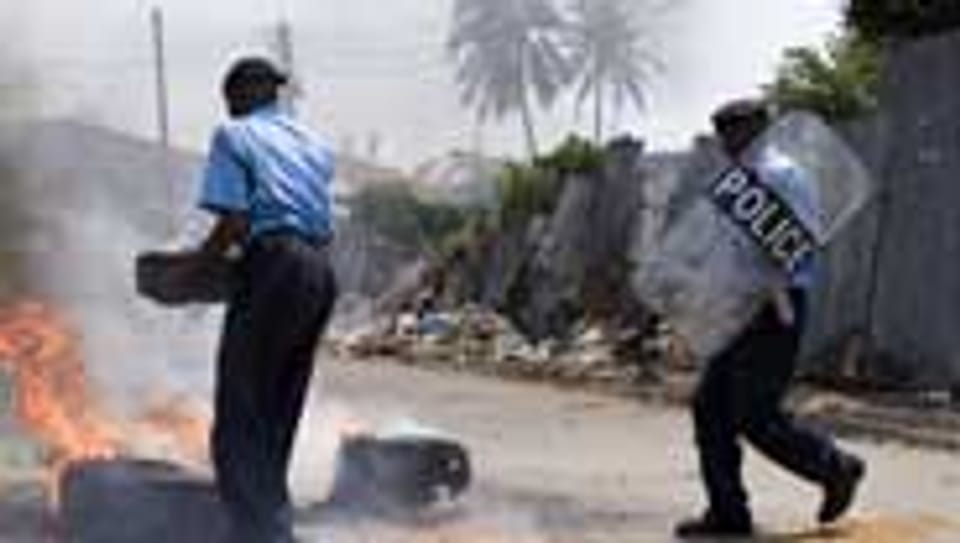 Proteste und Unruhen in Mombasa am 29.8.2012