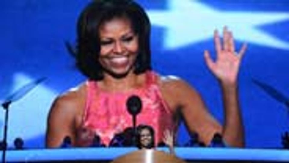 Michelle Obama am Parteitag in Charlotta