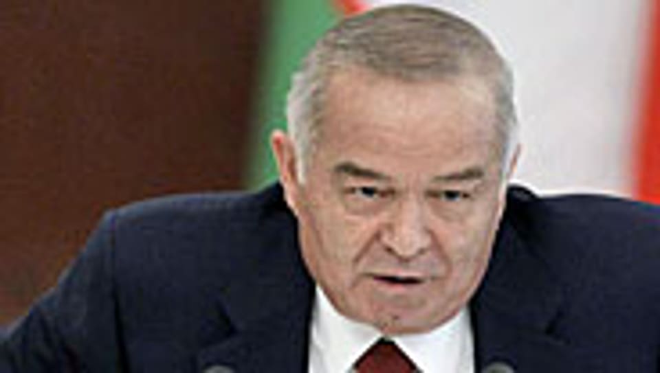 Usbekistans Präsident Islam Karimov - seine Familie steht unter Geldwäscherei-Verdacht.