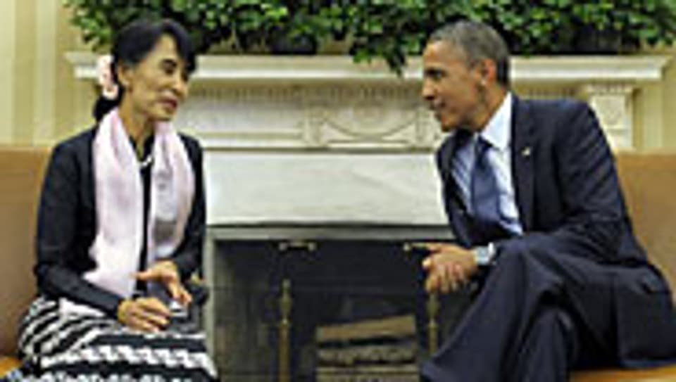 Aung San Suu Kyi zu Besuch bei US-Präsident Barack Obama.