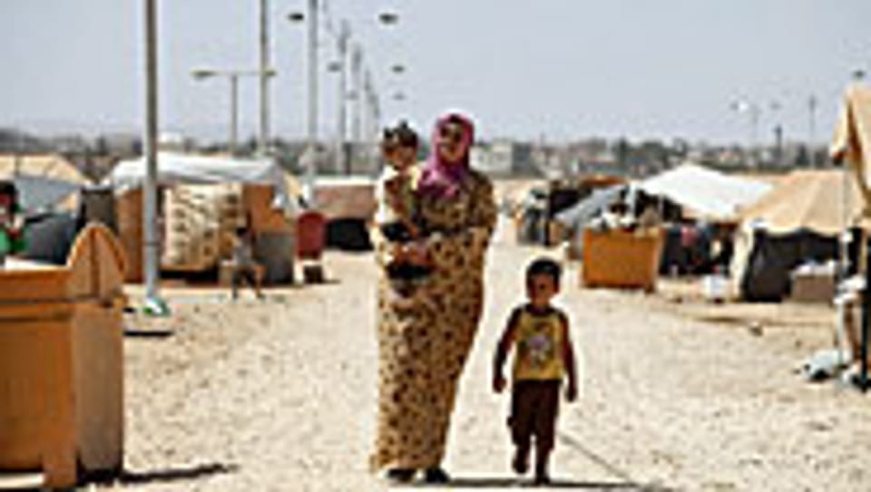 Syrerin im Flüchtlingslager Zaatari in Jordanien, 8. September 2012