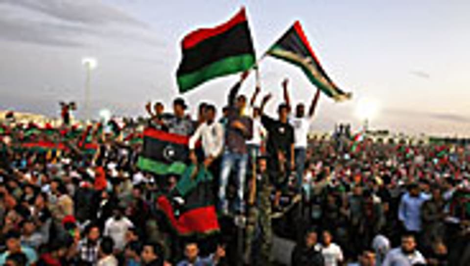 Am 23. Oktober 2011 in Benghasi. Wie immer er gestorben ist - Ghadhafis Tod wurde gefeiert.