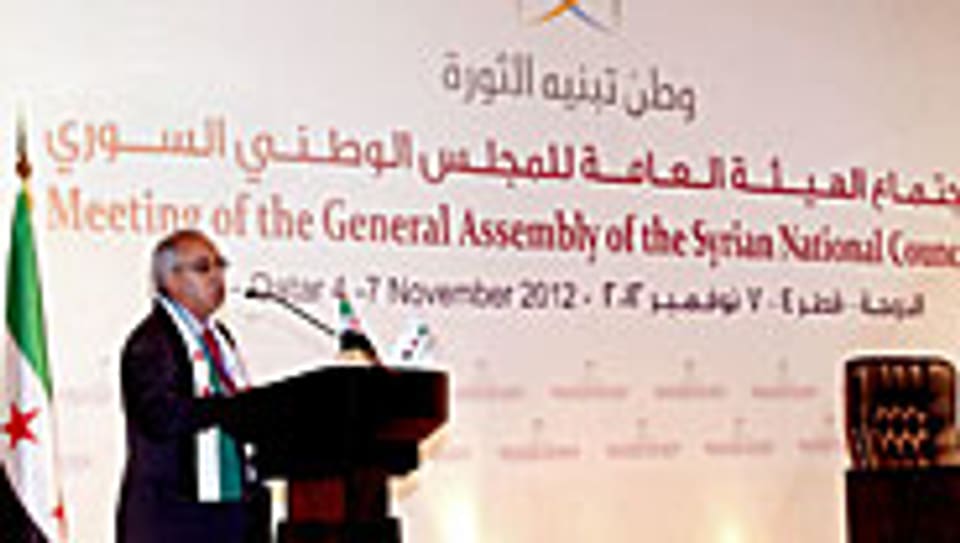 An der Generalversammlung des syrischen Nationalrats in Katar.