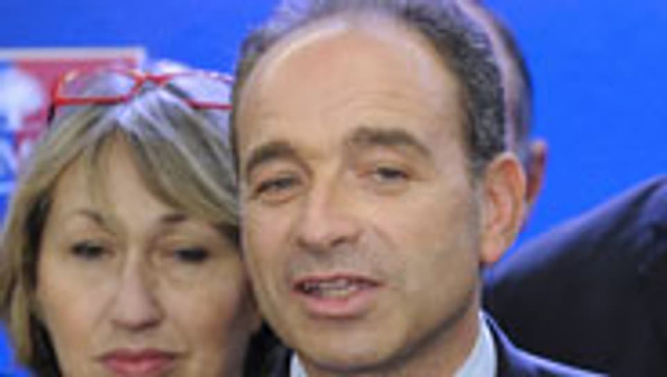 Jean-François Copé unmittelbar nach seiner Wahl als neuer UMP-Chef