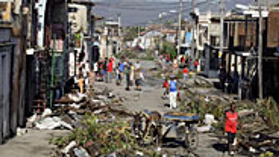 Schäden, die Hurrican Sandy in Santiago de Cuba angerichtet hat.