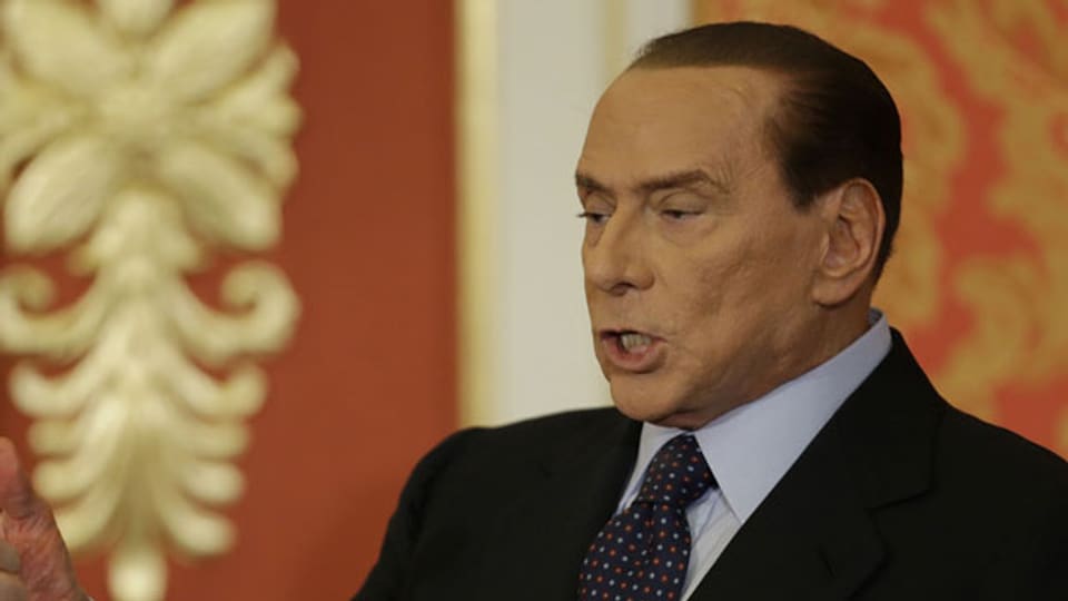 Silvio Berlusconi während einer Pressekonferenz im Oktober 2012.
