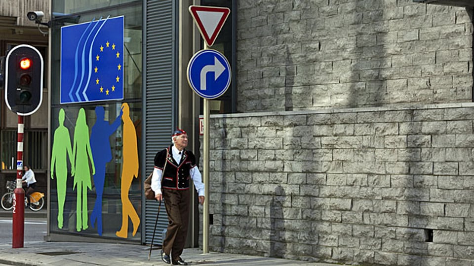 Ein Schweizer wandern »gegen den Strom» durch Brüssel, dem Herzen der EU.