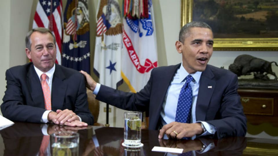 Barack Barack Obama und John Boehner: Gegner im Budget-Streit