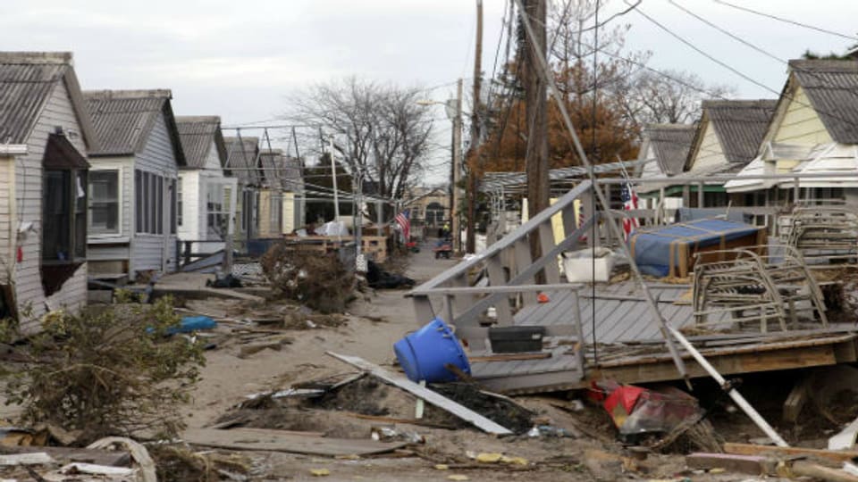 Zerstörte Häuser nach Sandy