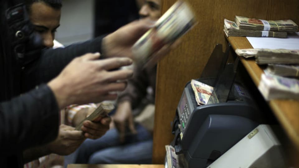 Geldwechsel in Ägypten
