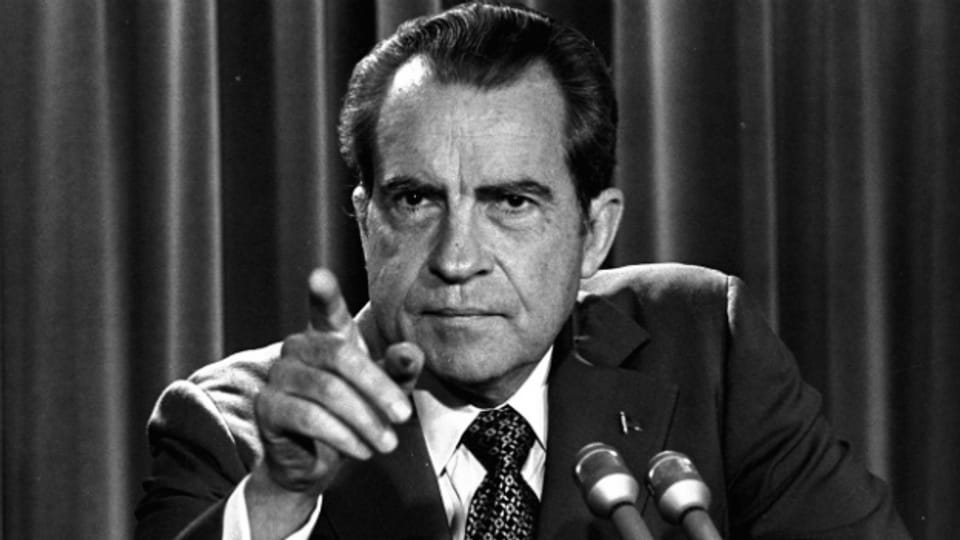 Richard Nixon während der Watergate-Affäre im März 1973.