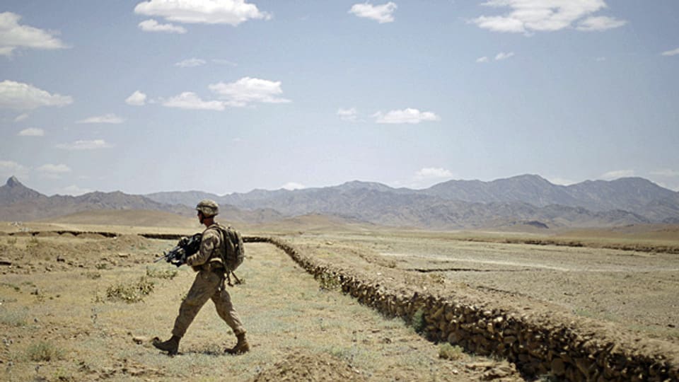 US Marine in der Nähe der Stadt Golestan in Afghanistan.