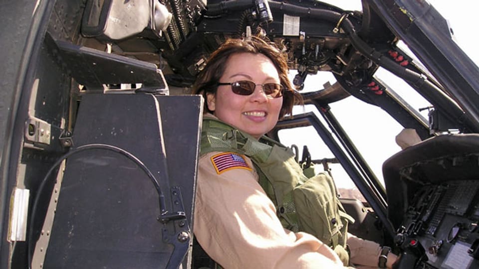 Helikopterpilotin Tammy Duckworth im Irak-Einsatz.