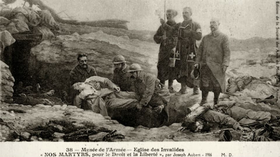 Darstellung gefallener französischer Soldaten im Ersten Weltkrieg