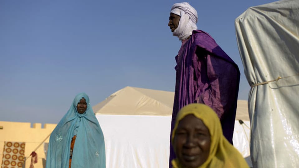 Flüchtlinge in Bamanko, Mali.
