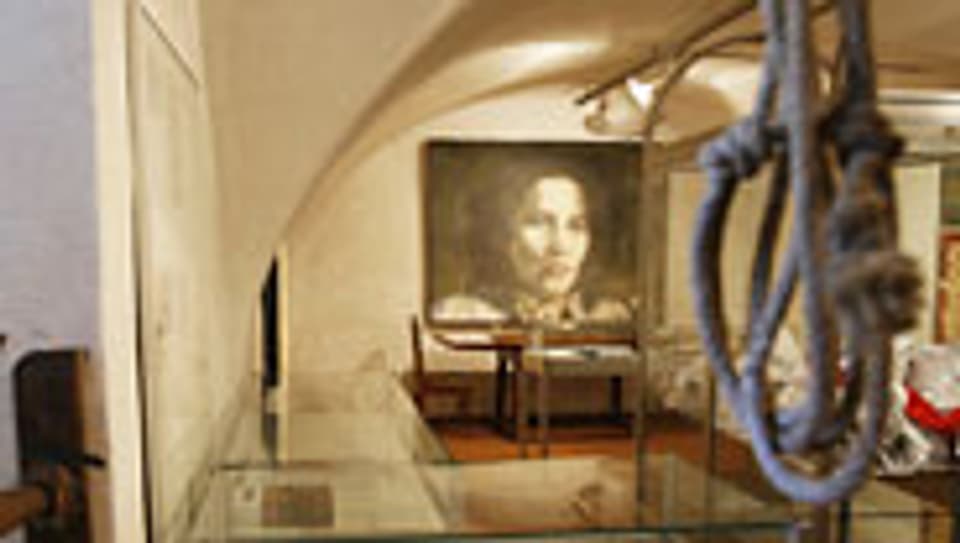 Foltergegenstände im Anna-Göldi-Museum in Mollis im Kanton Glarus.
