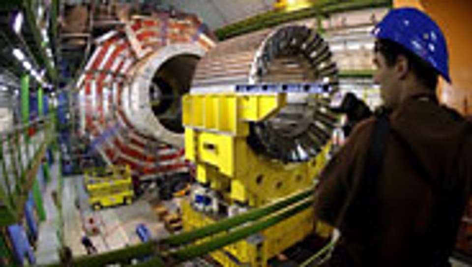 Der LHC Teilchenbeschleunigers von Cern bei Genf.