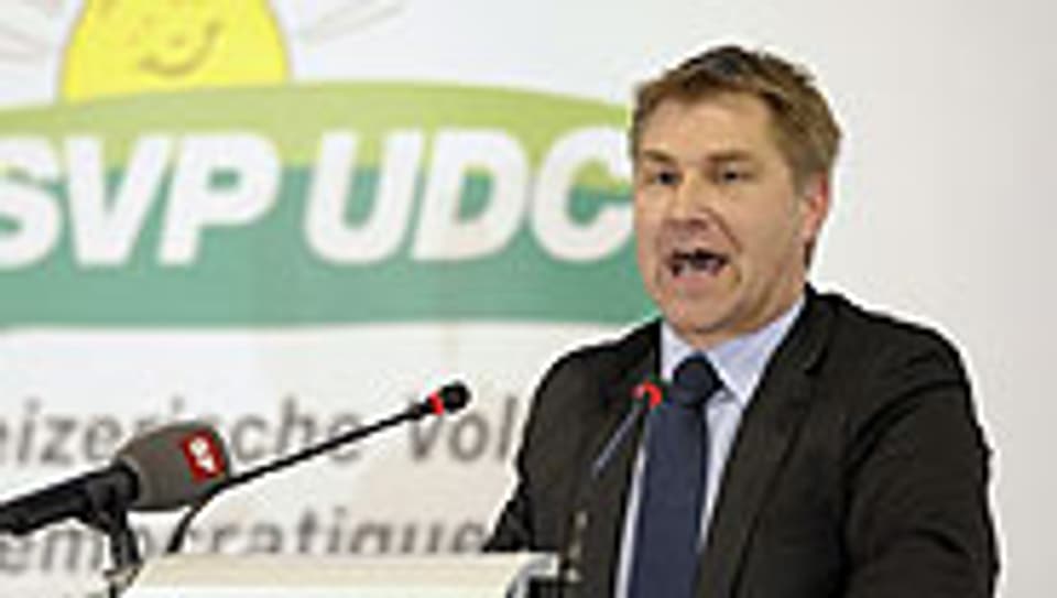 Parteichef Toni Brunner.