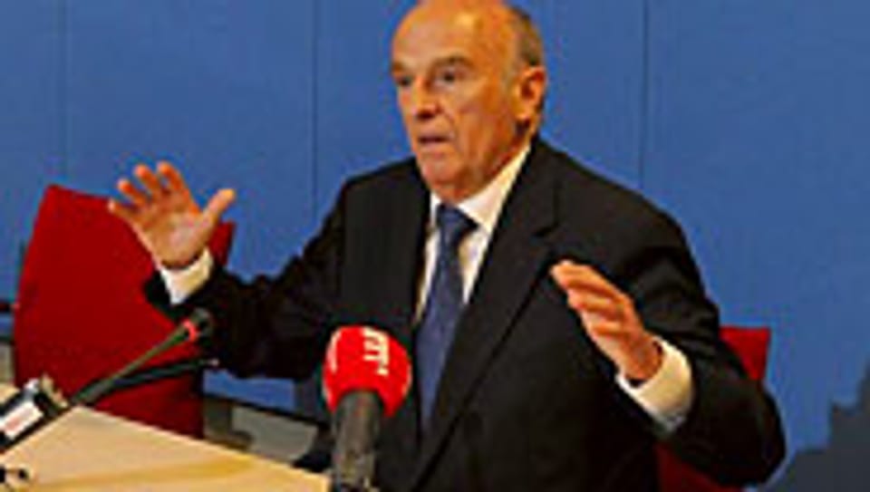 Bundespräsident und Finanzminister Hans-Rudolf Merz.