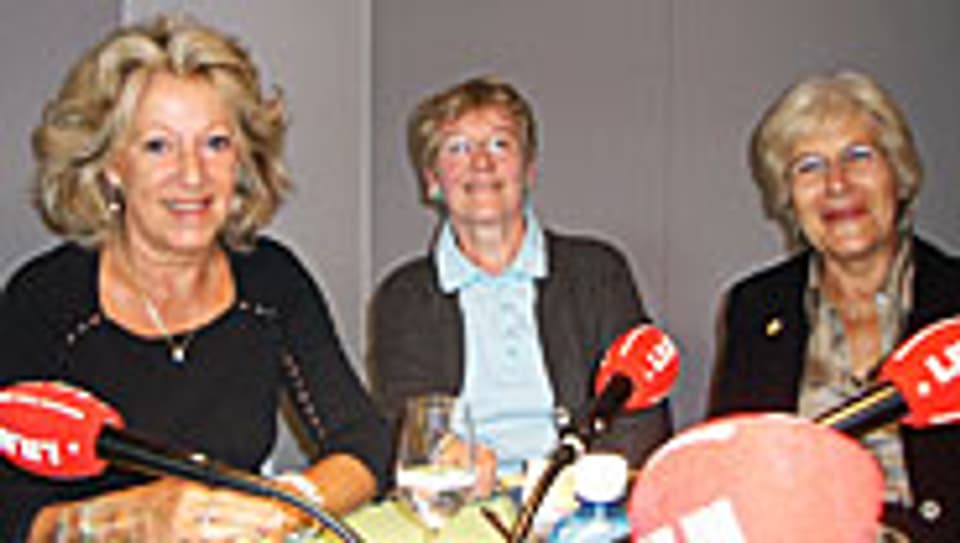 v.l.n.r. Christiane Langenberger, Ursula Mauch und Rosemarie Zapfl.